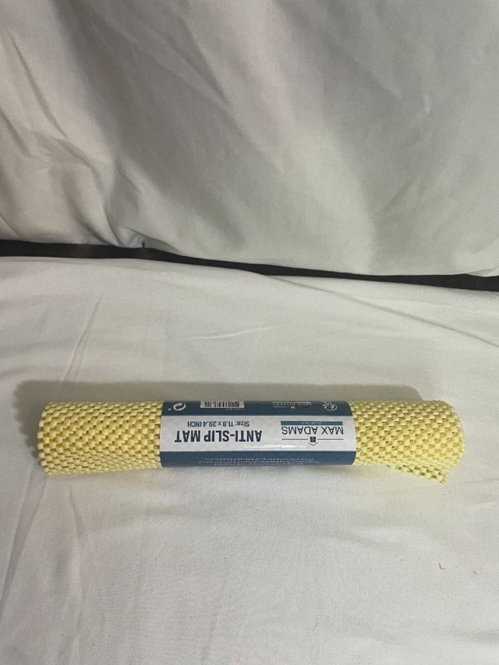 Max Adams Essentials Anti-Slip Mat 11.8" x 39.4" Yellow Cuttable Shelf Drawer